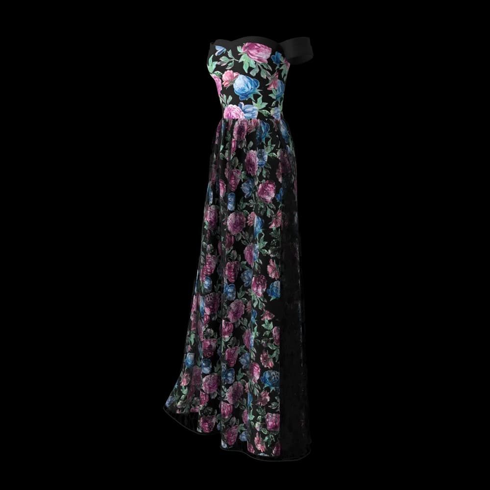 Black Women's Gown - alternate view